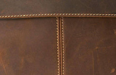 Leather Mens Vintage Large Brown Messenger Bag Laptop Shoulder Bag for Men