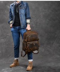 Brown Leather Mens 14