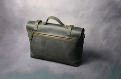 Cool Leather Mens 14inch Laptop Bag Briefcase Work Handbag Business Bag for Men