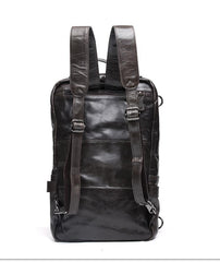 Cool Leather Mens Backpack Large Cool Vintage Large Travel Backpack Bag for Men