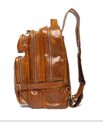 Cool Leather Mens Backpack Large Cool Vintage Large Travel Backpack Bag for Men