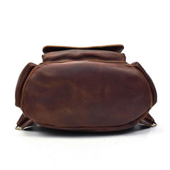 Cool Leather Mens Backpack Vintage Travel Backpack School Backpacks for Men