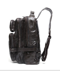Cool Leather Mens Backpack Large Cool Vintage Large Travel Backpack Bag for Men
