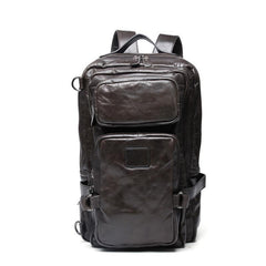 Cool Leather Mens Backpack Large Cool Vintage Large Travel Backpack Bag for Men