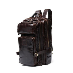 Cool Leather Mens Backpack Large Cool Vintage Large Travel Backpack Bag for Men