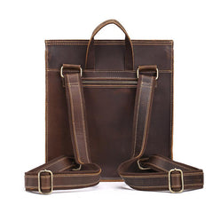 Cool Leather Mens Backpack Vintage Travel Backpack School Backpack for Men