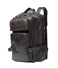 Cool Leather Mens Backpack Large Cool Vintage Large Travel Backpack Bag for Men