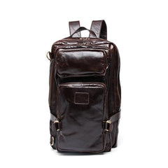 Cool Leather Mens Backpack Large Cool Vintage Large Travel Backpack Bag for Men