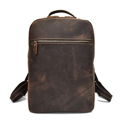 Cool Leather Mens Large Backpack Vintage Travel Backpack School Backpack for Men - imessengerbags