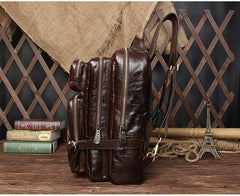Cool Leather Mens Backpack Large Cool Vintage Large Travel Backpack Bag for Men