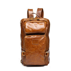 Cool Leather Mens Backpack Large Cool Vintage Large Travel Backpack Bag for Men