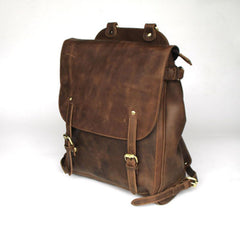 Cool Leather Mens Backpacks Travel Backpack Laptop Backpack for Men