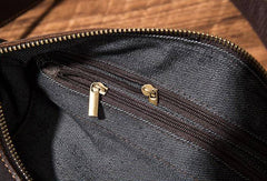 Cool Leather Mens Barrel Side Bag Bucket Shoulder Bag Messenger Bag for Men - imessengerbags