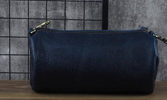Cool Leather Mens Barrel Side Bag Bucket Shoulder Bag Messenger Bag for Men - imessengerbags