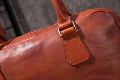Cool Leather Mens Briefcase 14inch Laptop Bags Work Handbag Business Bag for Men