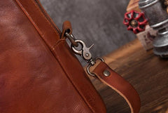 Cool Leather Mens Briefcase 14inch Laptop Bags Work Handbag Business Bag for Men