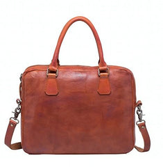 Cool Leather Mens Briefcase 14inch Laptop Bags Work Handbag Business Bag for Men