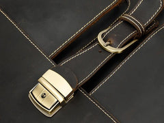 Leather Mens Briefcase Business Briefcase Vintage Shoulder Bags Handbags for men