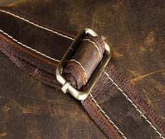 Cool Vintage Brown Leather Mens Messenger Bag Side Bag Work Bag Shoulder Bag for Men