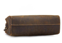 Cool Vintage Brown Leather Mens Messenger Bag Side Bag Work Bag Shoulder Bag for Men