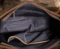 Cool Vintage Brown Leather Mens Messenger Bag Side Bag Work Bag Shoulder Bag for Men