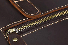 Cool Leather Mens Coffee Briefcase Handbag Messenger Bag Shoulder Bag for Men - imessengerbags