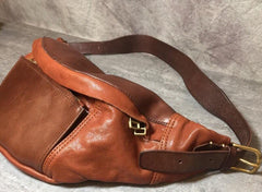 Cool Leather Mens FANNY PACK MENS WAIST BAG HIP PACK BELT BAG FOR MEN - imessengerbags
