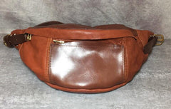 Cool Leather Mens FANNY PACK MENS WAIST BAG HIP PACK BELT BAG FOR MEN - imessengerbags