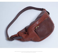 Cool Leather Mens FANNY PACK MENS WAIST BAG HIP PACK BELT BAG FOR MEN - imessengerbags