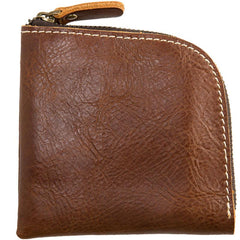 Cool Leather Mens Front Pocket Wallet Vintage Small Wallets for Men - imessengerbags