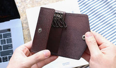 Cool Leather Mens Key Wallet Car Keys Holder Car Keys Case for Men - imessengerbags