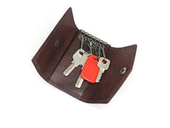 Cool Leather Mens Key Wallet Car Keys Holder Car Keys Case for Men - imessengerbags