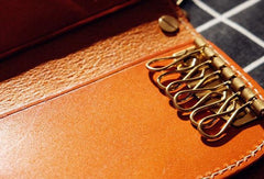 Cool Leather Mens Key Wallet Small Chain Wallet for Mens - imessengerbags