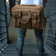 Cool Leather Mens Large Travel Bag Handbags Shoulder Bags for men