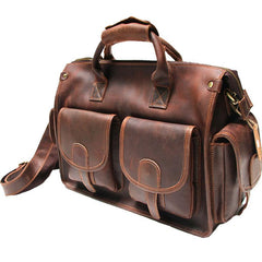 Cool Leather Mens Large Travel Bags Handbag Shoulder Bags for men