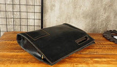 Cool Leather Mens Leather Large Clutch Wristlet Bag Shoulder Bag Side Bag for Men - imessengerbags