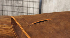 Cool Leather Mens Leather Large Clutch Wristlet Bag Shoulder Bag Side Bag for Men - imessengerbags