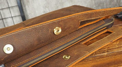 Cool Leather Mens Leather Large Clutch Wristlet Bag Shoulder Bag Side Bag for Men - imessengerbags