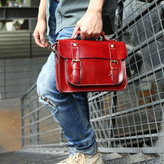 Cool Leather Mens Messenger Bag Handbag Shoulder Bag for men