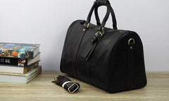 Cool Leather Mens Overnight Bag Weekender Bag Vintage Travel Bags Duffle Bag for Men