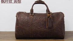 Cool Leather Mens Overnight Bag Weekender Bags Vintage Travel Bags Duffle Bags for Men