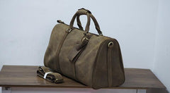 Cool Leather Mens Overnight Bag Weekender Bags Vintage Travel Bags Duffle Bags for Men