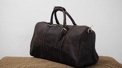 Cool Leather Mens Overnight Bag Weekender Bags Vintage Travel Bags Duffle Bags for Men