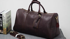 Cool Leather Mens Overnight Bag Weekender Bags Vintage Travel Bags Duffle Bags for Men