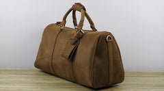 Cool Leather Mens Overnight Bag Weekender Bags Vintage Travel Bags Duffle Bags for Men