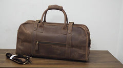 Cool Leather Mens Overnight Bags Weekender Bag Vintage Travel Bags Duffle Bag for Men