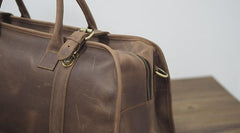 Cool Leather Mens Overnight Bags Weekender Bag Vintage Travel Bags Duffle Bag for Men