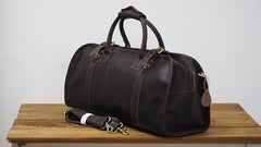 Cool Leather Mens Overnight Bags Weekender Bag Vintage Travel Bags Duffle Bag for Men