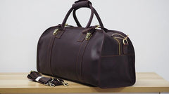 Cool Leather Mens Overnight Bags Weekender Bag Vintage Travel Bags Duffle Bag for Men