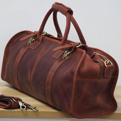 Cool Leather Mens Overnight Bags Weekender Bag Vintage Travel Bags Duffle Bag for Men